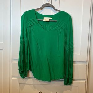 Anthropologie Maeve green top